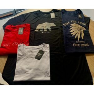 Camisas Gola V Masculinas Algodão - 10 Peças