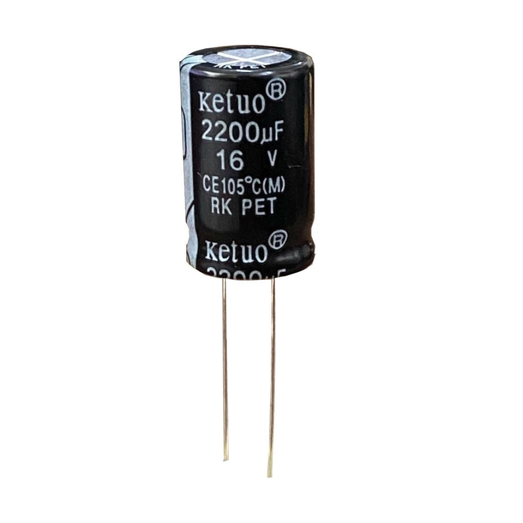 Capacitor Eletrolítico 2200uF 16V 5 Peças 1 Capacitor Eletrolítico 2200uF 16V 5 Peças