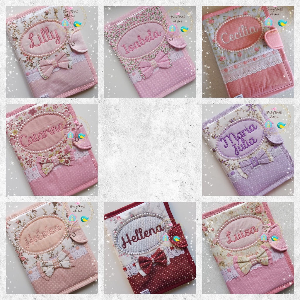 Capinha Porta Vacina Beb? Floral Personalizada 1 Capinha Porta Vacina Bebê Floral Personalizada