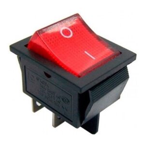 Chave Gangorra KCD4-201N 4T 16A 250V Vermelha