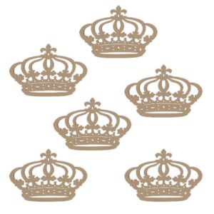 Apliques Coroa MDF - 10 Unidades