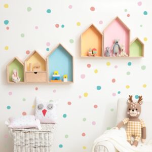 Adesivo de Parede Bolinhas Pastéis 2m²