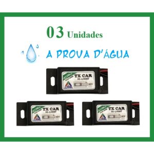 Controle Portão Carro e Moto 433.92MHz (3 Unidades)