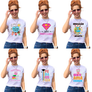 Blusa Infantil Estampada Poliéster - Branco