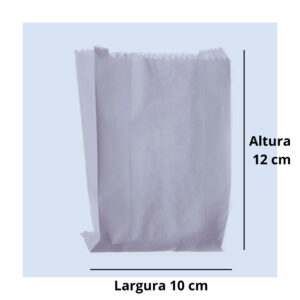 Saquinho para Hamburger Branco 50un