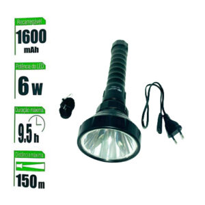 Lanterna Recarregável LED Grande 150m DP-959C