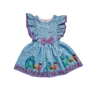 Vestido Infantil Monstro S.A Luxo