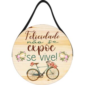 Placa Decorativa MDF Alça Couro