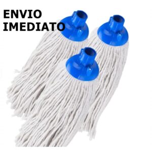 Refil Esfregão Mop Rosca Algodão 3 Unidades