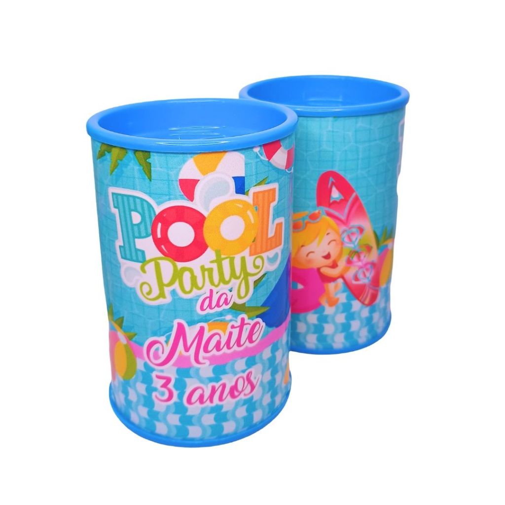 Cofrinhos Personalizados Festa Piscina 1 Cofrinhos Personalizados Festa Piscina