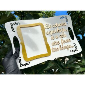 Placa Homenagem Porta Retrato Personalizada MDF