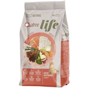 Ração Quatree Life Gatos Castrados Salmão 3kg