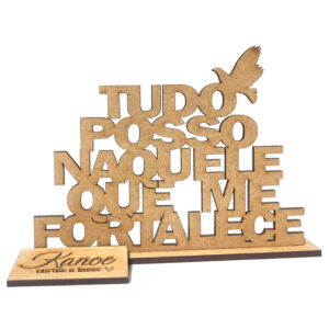 Centro de Mesa MDF Laser 13cm - Decoração