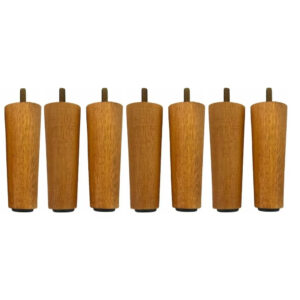 Pés de Madeira Cônicos para Cama Box 10cm