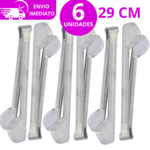 Pegador Inox Universal 29cm - 6 Unidades