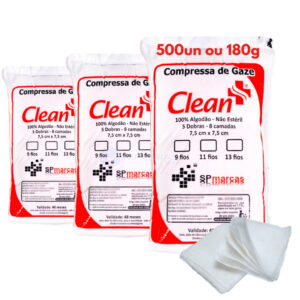 Compressa Gaze Hidrófila 9 Fios - 3 Pacotes