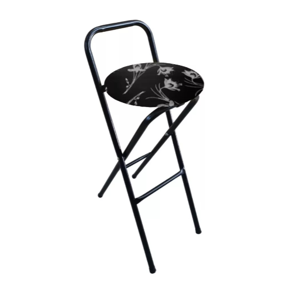 Banqueta Alta Dobr?vel Estofada 85cm 1 Banqueta Alta Dobrável Estofada 85cm