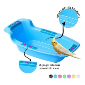 Banheira para Aves Calopsita 1 Litro