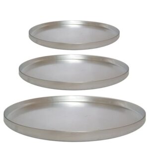 Formas de Pizza Alumínio - Kit 3 Peças