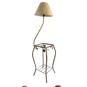 Mesa Canto Luminária Coluna Uva Ferro Ouro