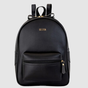 Mochila Feminina Preta Estilizada