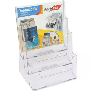Organizador de Escritório Vertical Cristal Maxcril
