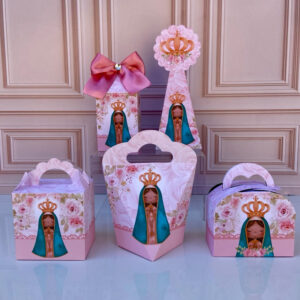 Kit Festa Personalizado Caixinhas Montar - Lembrancinhas Batizado