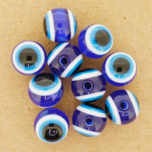 Olho Grego Resina 10mm - Miçanga Bijuteria