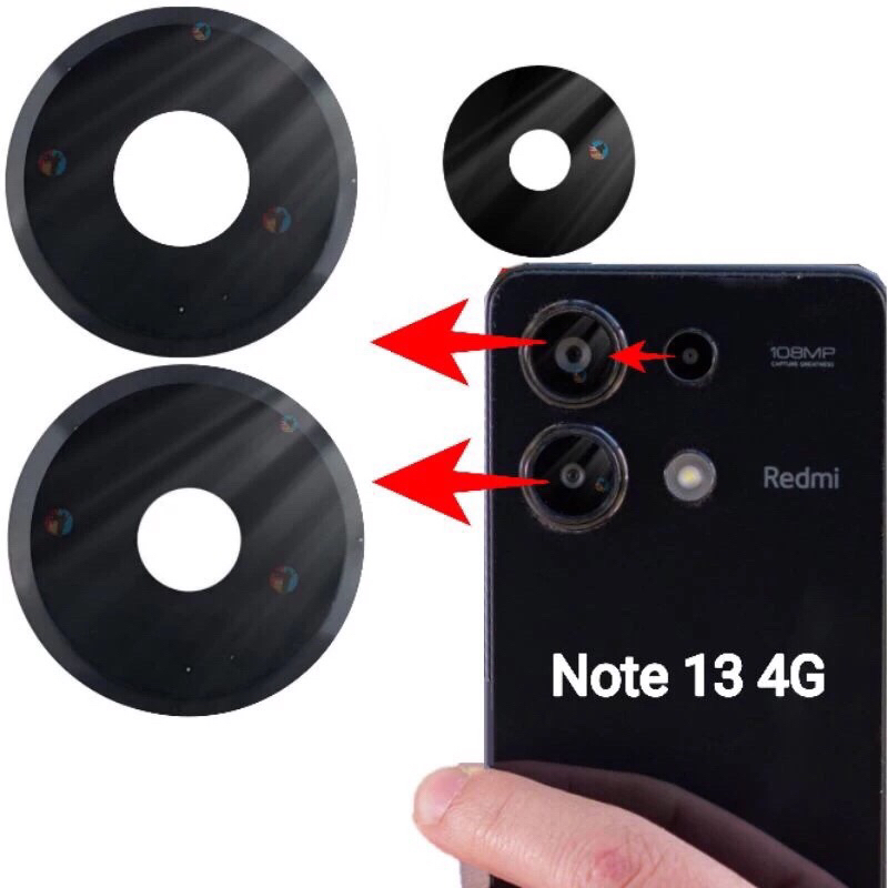 Lente C?mera Traseira Redmi Note 13 4G 1 Lente Câmera Traseira Redmi Note 13 4G