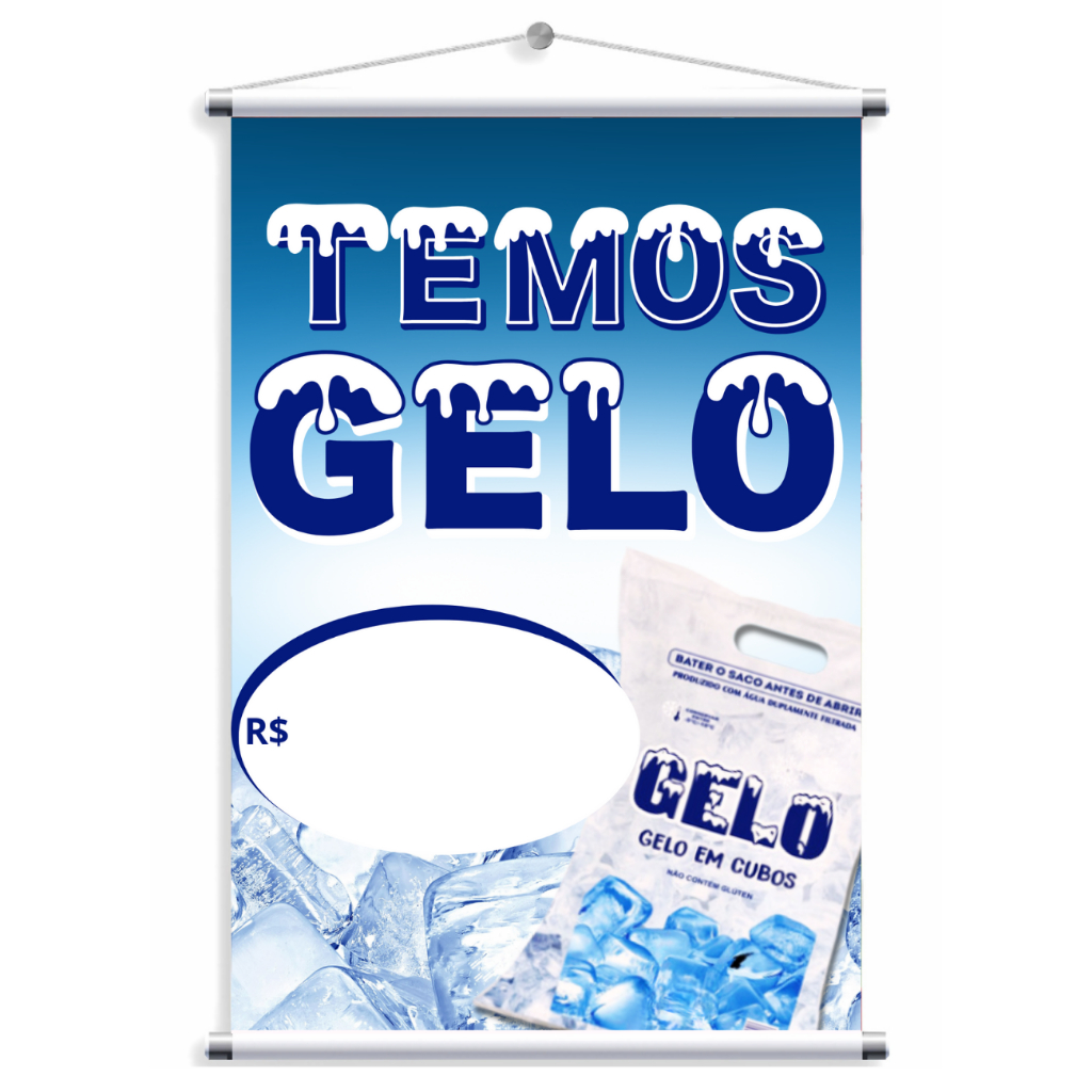 Banner Gelo Arte Pronta - 31cm (Ban) 1 Banner Gelo Arte Pronta - 31cm (Ban)