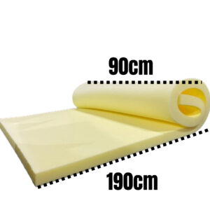 Espuma Poliuretano 190x90cm Amarela para Sofá Cama
