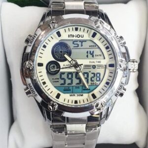 Relógio Masculino Digital Analógico Inhou 46mm