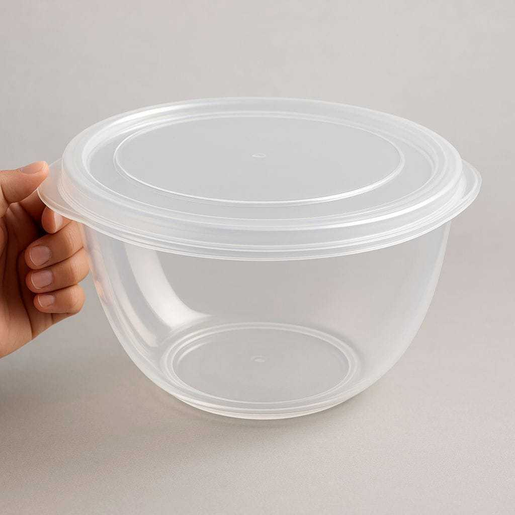 Saladeira Transparente 4,8L com Tampa - Grande 1 Saladeira Transparente 4,8L com Tampa - Grande