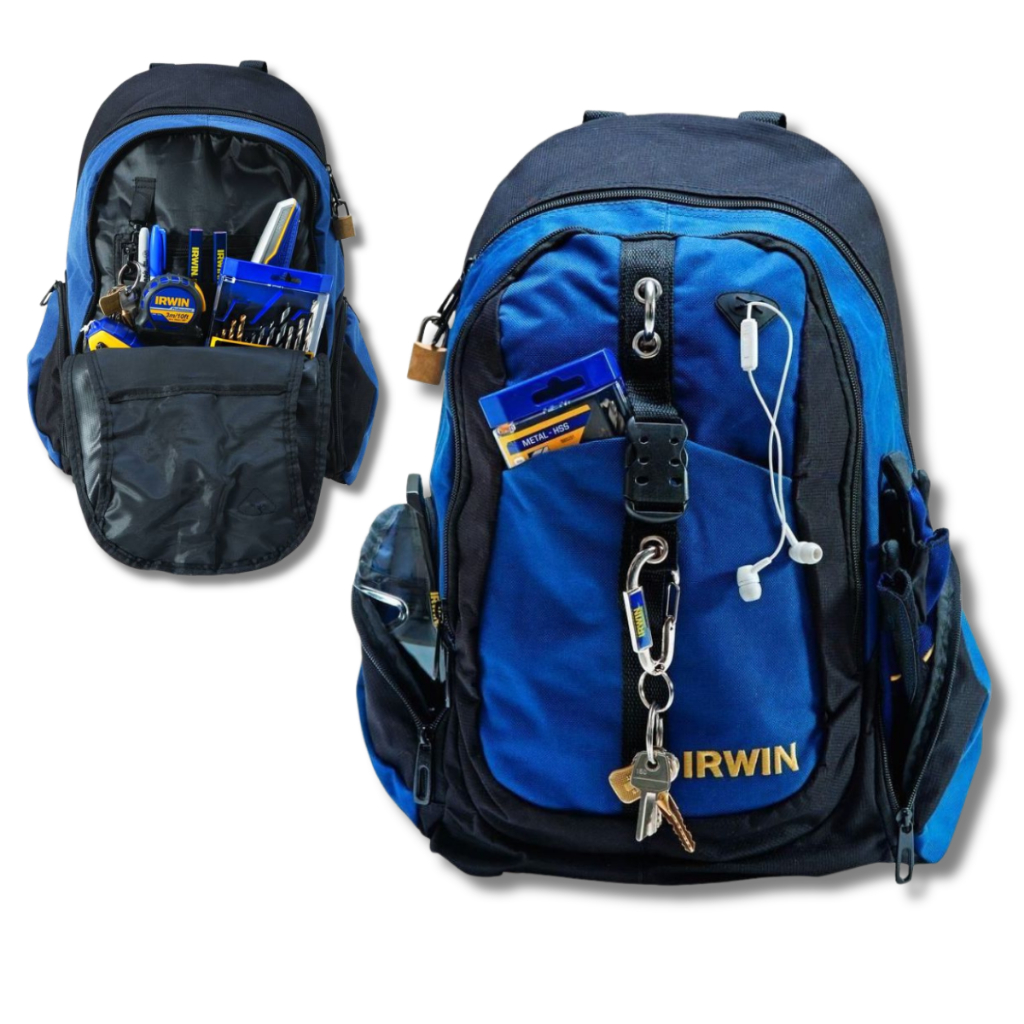 Mochila Ferramentas Irwin 1868158 - 12 Bolsos 1 Mochila Ferramentas Irwin 1868158 - 12 Bolsos