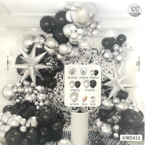 Bexigas Metalizadas Estrela Sputnik - 100 Unidades