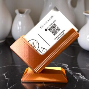 Porta Cartão de Visita Coração Minimalista