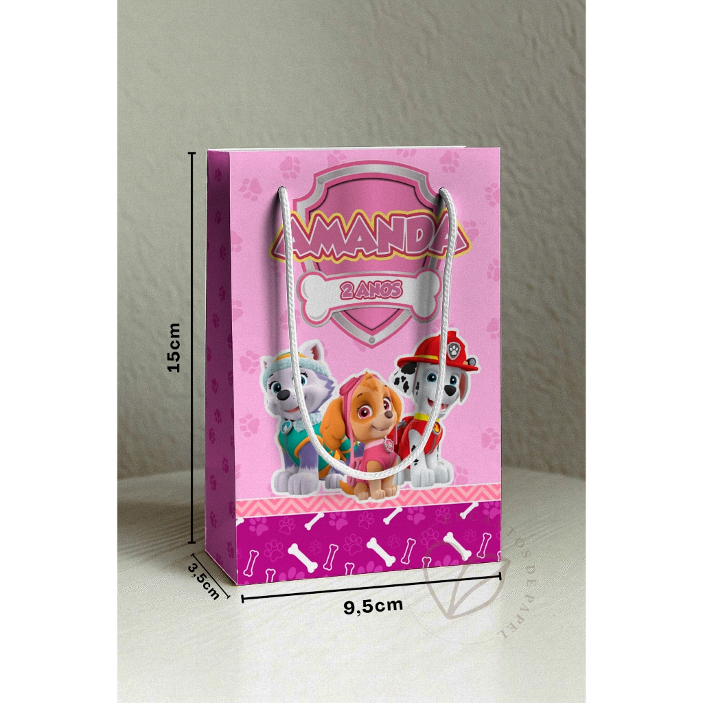 Sacolinha Personalizada Patrulha Canina 1 Sacolinha Personalizada Patrulha Canina