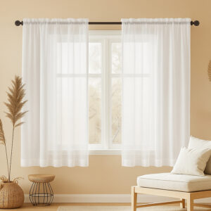 Cortina Linho Voil Flame – 2,00m x 1,70m