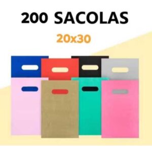 Sacolas Plásticas Boca de Palhaço - 200un.