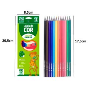 Lápis de Cor 12 Cores Leo&Leo Infantil