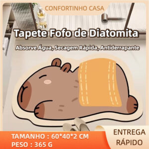 Tapete de Banheiro Capivara Antiderrapante