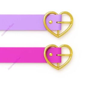 Cintos Infantis Coração Dourado - Kit 2