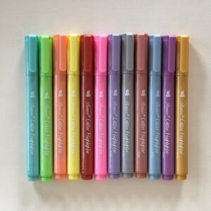 Caneta Marcadora Linha Dupla 12 Cores