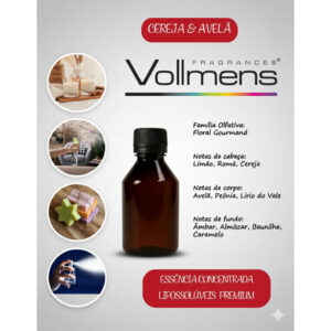 Essência Cereja Avelã – Fragrâncias Vollmens