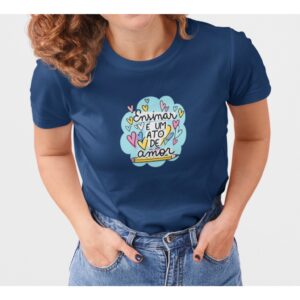 Camisa Feminina Algodão "Ensinar É Amor