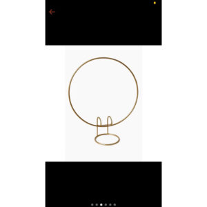 Arco de Mesa Dourado 50cm Decoração Festas