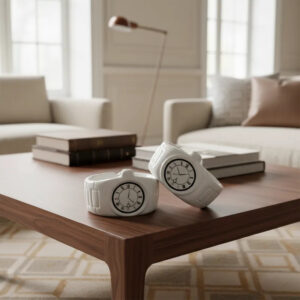 Cinzeiro Relógio de Cerâmica 11,5cm