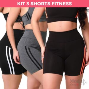 Shorts Academia Feminino Cintura Alta Suplex