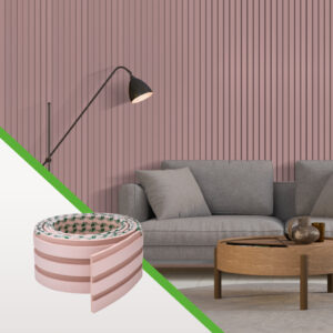 Painel Autocolante Ripado EVA Rosa Play - 2.5/10m