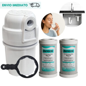 Filtro de Água Pia com Refil Carvão Ativado 5”